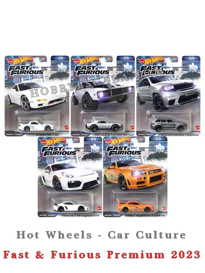 Hot Wheels 1:64 Fast & Furious Premium 2023 A Assortment