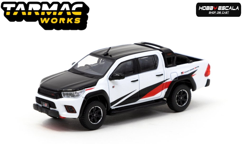 Tarmac Works 1/64 Toyota Hilux White - HOBBY64